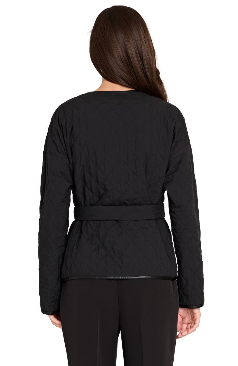 Tahari ASL Quilted Reversible Jacket, Alternate, color, Natural Leopard