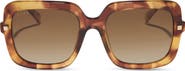 DIFF Sandra 54mm Polarized Square Sunglasses