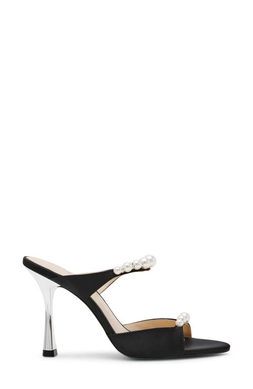 Betsey Johnson Lacy Sandal In Black
