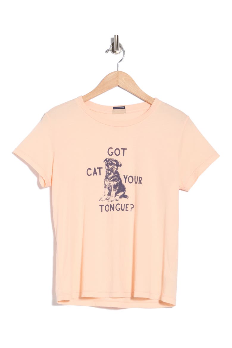 The Boxy Goodie Goodie Supima® Cotton Tee, Alternate, color, CAT GOT YOUR TONGUE