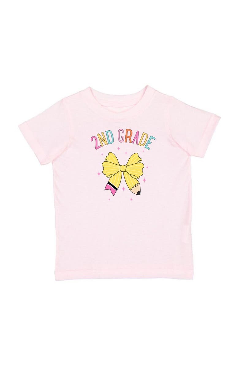 Sweet Wink Second Grade Pencil Bow Short Sleeve T-Shirt, Main, color,