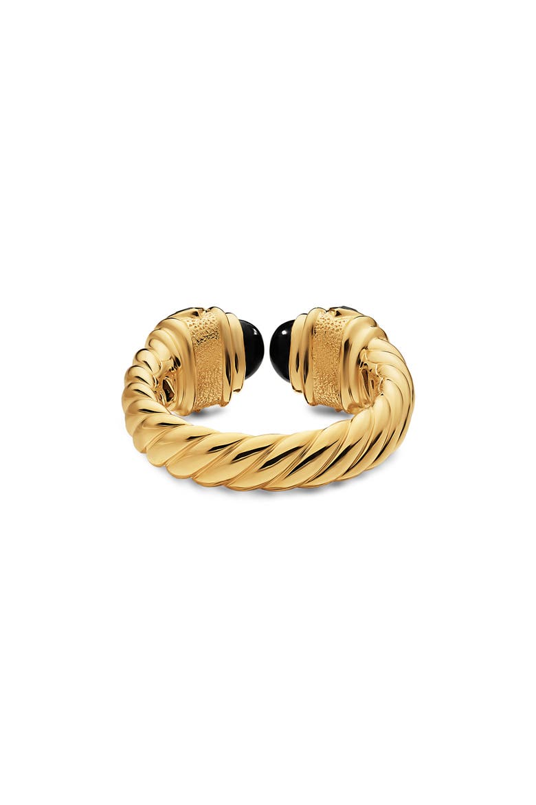 Renaissance Color Ring in 18K Yellow Gold, Alternate, color, BLACK ONYX