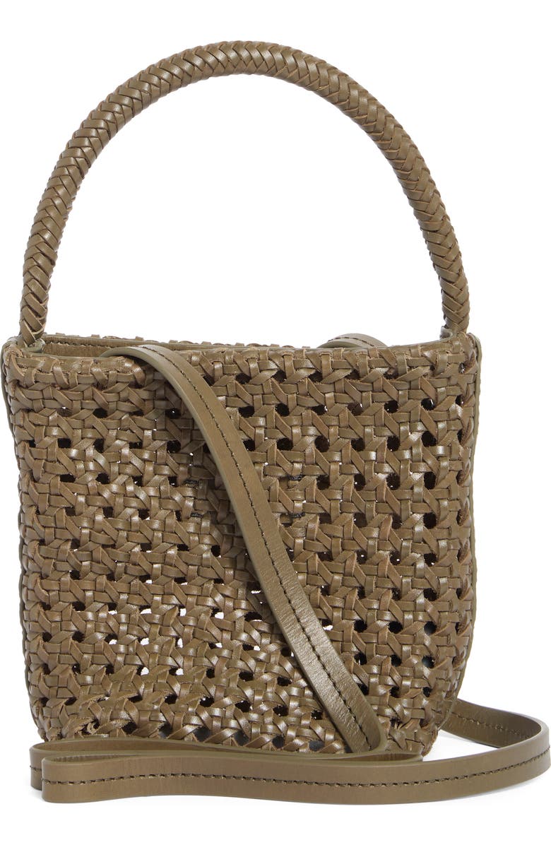 Madewell The Handwoven Cane Mini Bag, Alternate, color, Pressed Sage