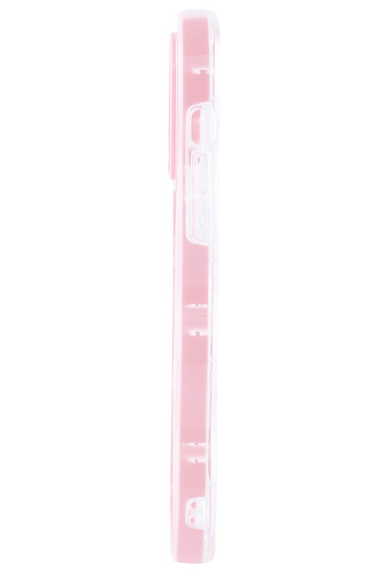Pink Wavy Bumper iPhone 14 Pro Max Case, Alternate, color, BABY PINK