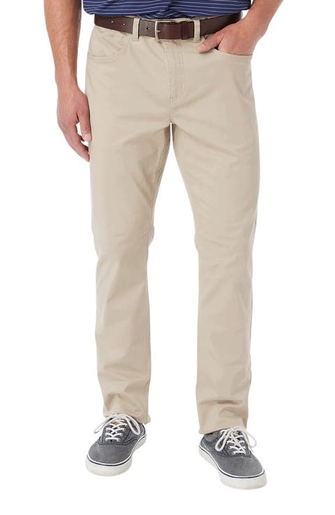 Horizon Modern Fit Stretch Cotton Blend 5-Pocket Pants