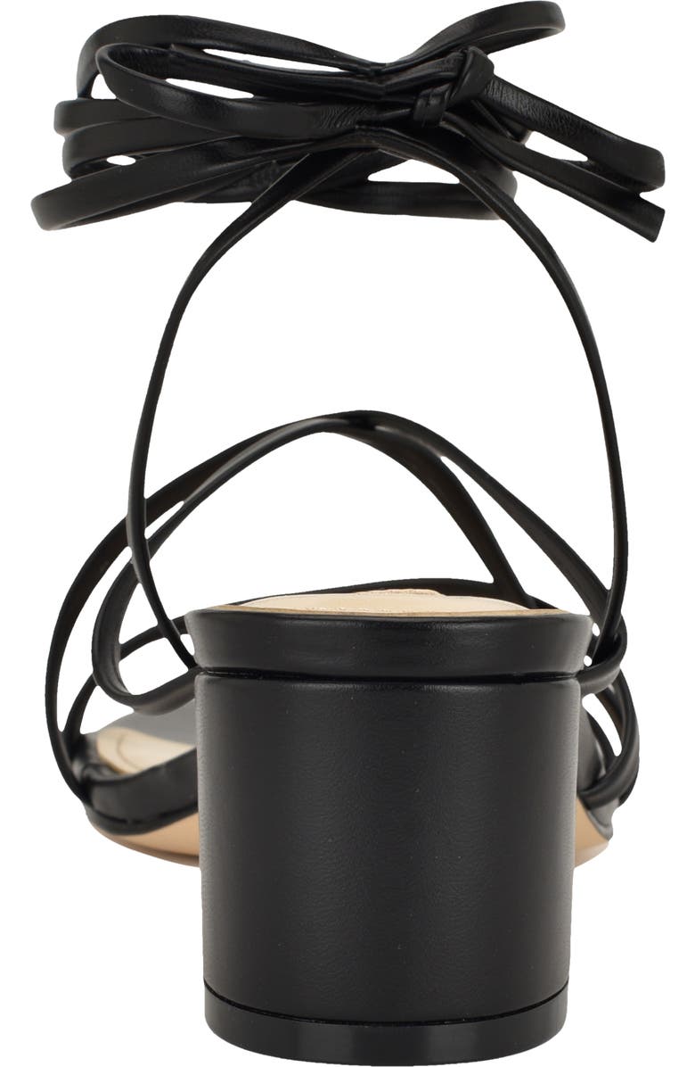 Nine West Aloud Ankle Wrap Sandal, Alternate, color, Black