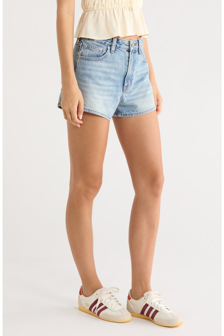 Ivy High Waist Andy Denim Shorts, Alternate, color, MEDIUM INDIGO