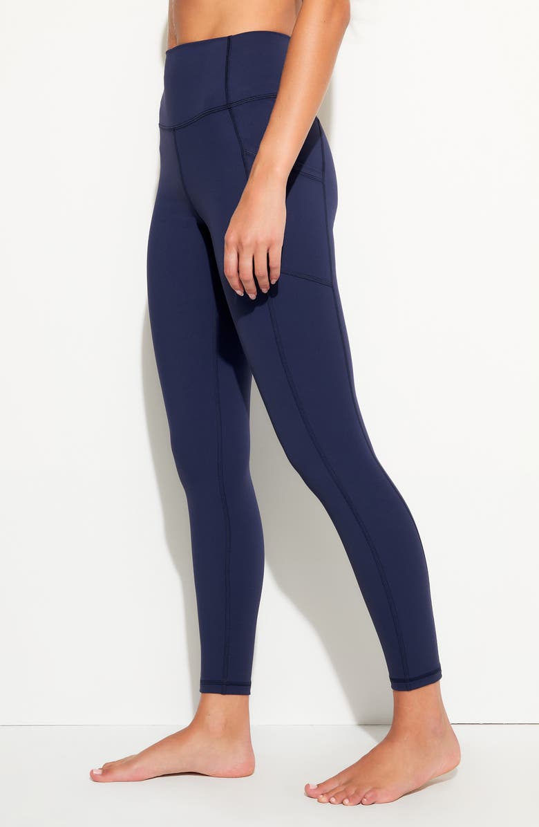 Spiritual Gangster Cruz Pocket Ankle Leggings, Alternate, color, Indigo