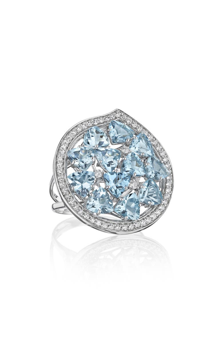 Hueb Mirage Aquamarine & Diamond Ring, Main, color,