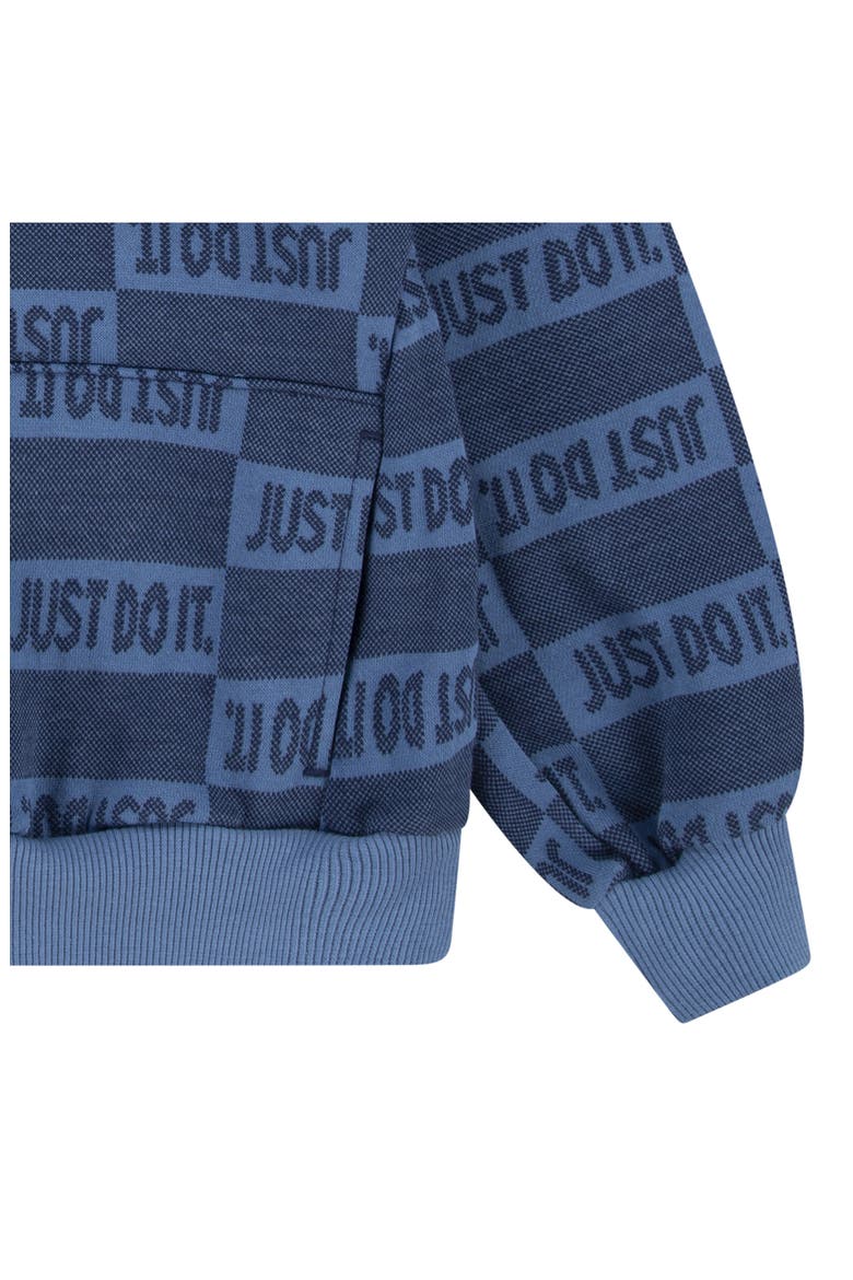 Kids' Club Fleece Textured Hoodie, Alternate, color, MIDNIGHT NAVY