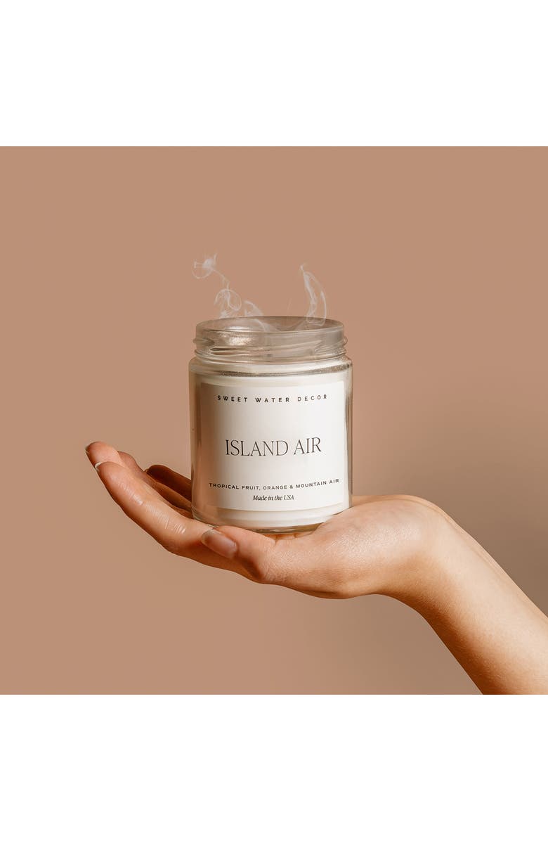SWEET WATER DECOR Island Air 9 oz. Soy Candle - Set of 2, Alternate, color, White