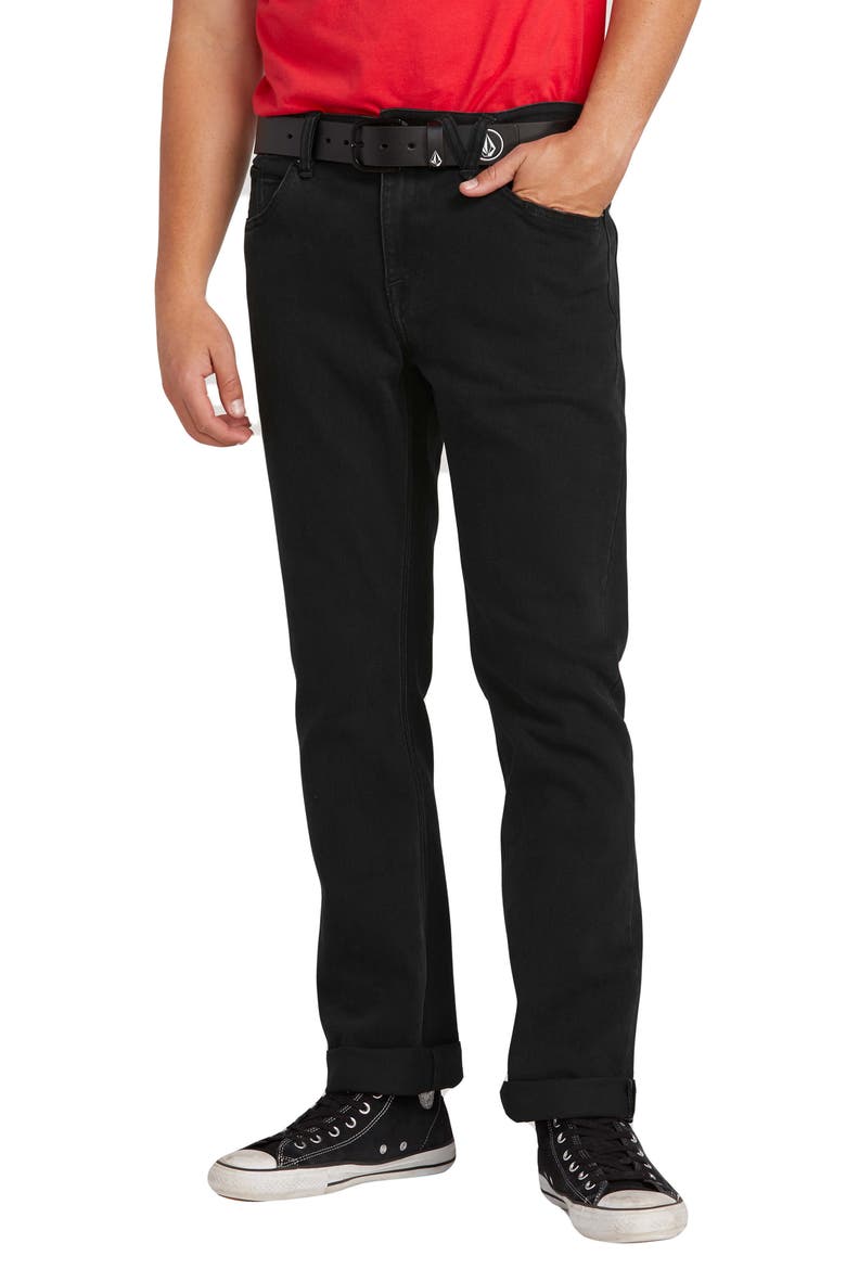'Solver' Straight Leg Jeans, Main, color, BLACKOUT