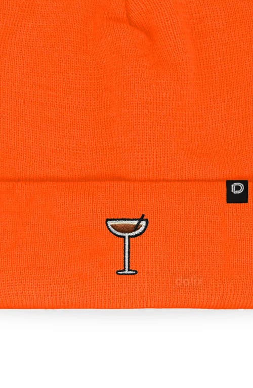 Dalix Espresso Martini Beanie Cap In Orange