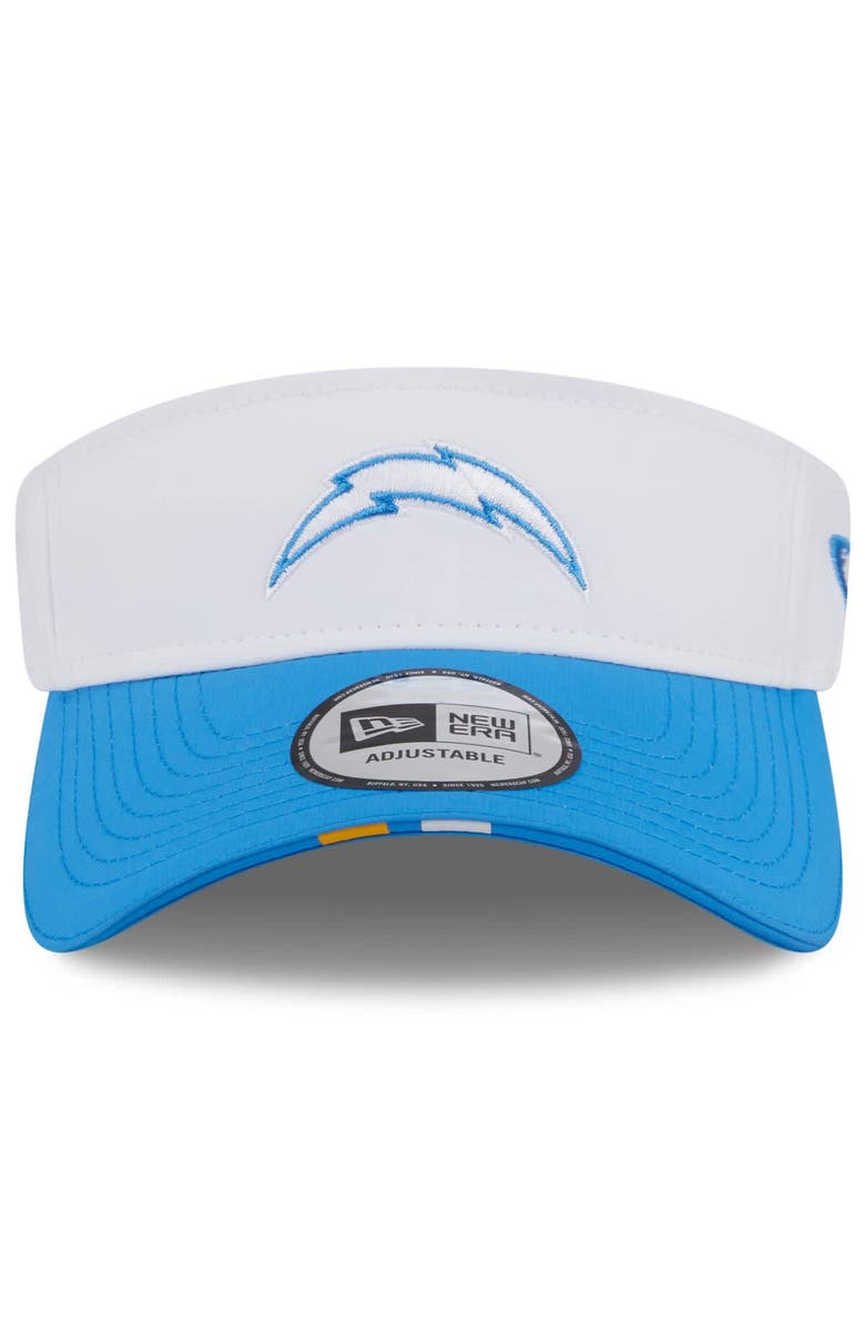New Era Men's New Era White/Powder Blue Los Angeles Chargers 2025 NFL Training Camp Adjustable Visor, Alternate, color, White