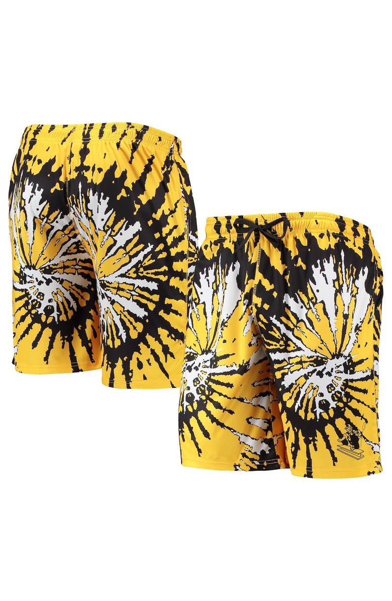 FOCO Men's FOCO Gold Pittsburgh Steelers Retro Static Mesh Lounge Shorts, Main, color,