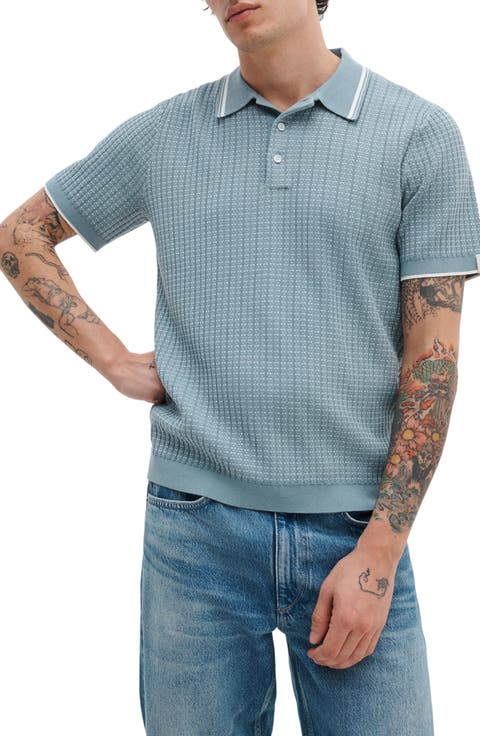 Harvey Rib Polo Sweater