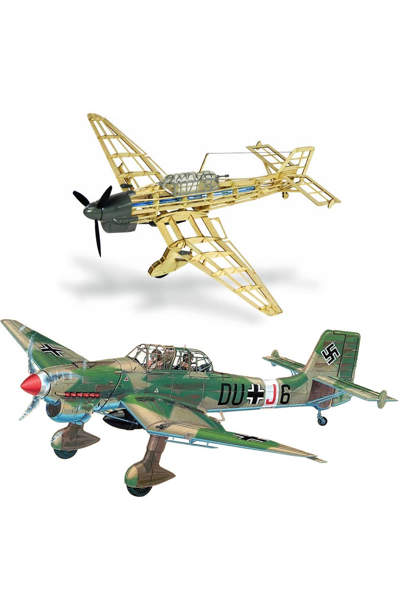 Guillow's Junkers Ju 87B Stuka Model Kit Small, Alternate, color, Multicolored
