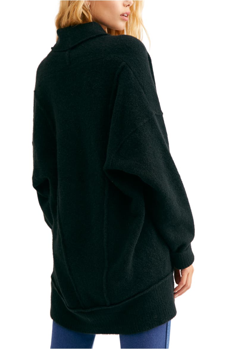 Eucalyptus Cardigan, Alternate, color, BLACK