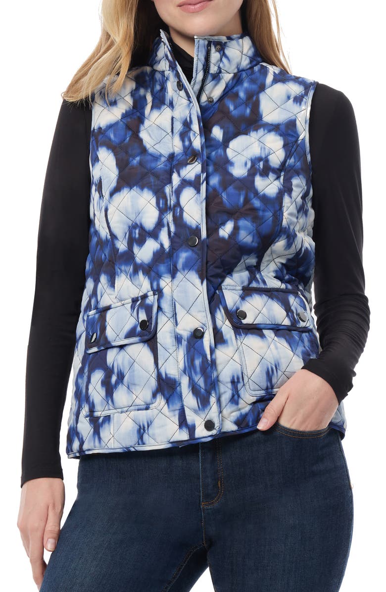 Jones New York Patch Pocket Quilted Vest, Main, color,