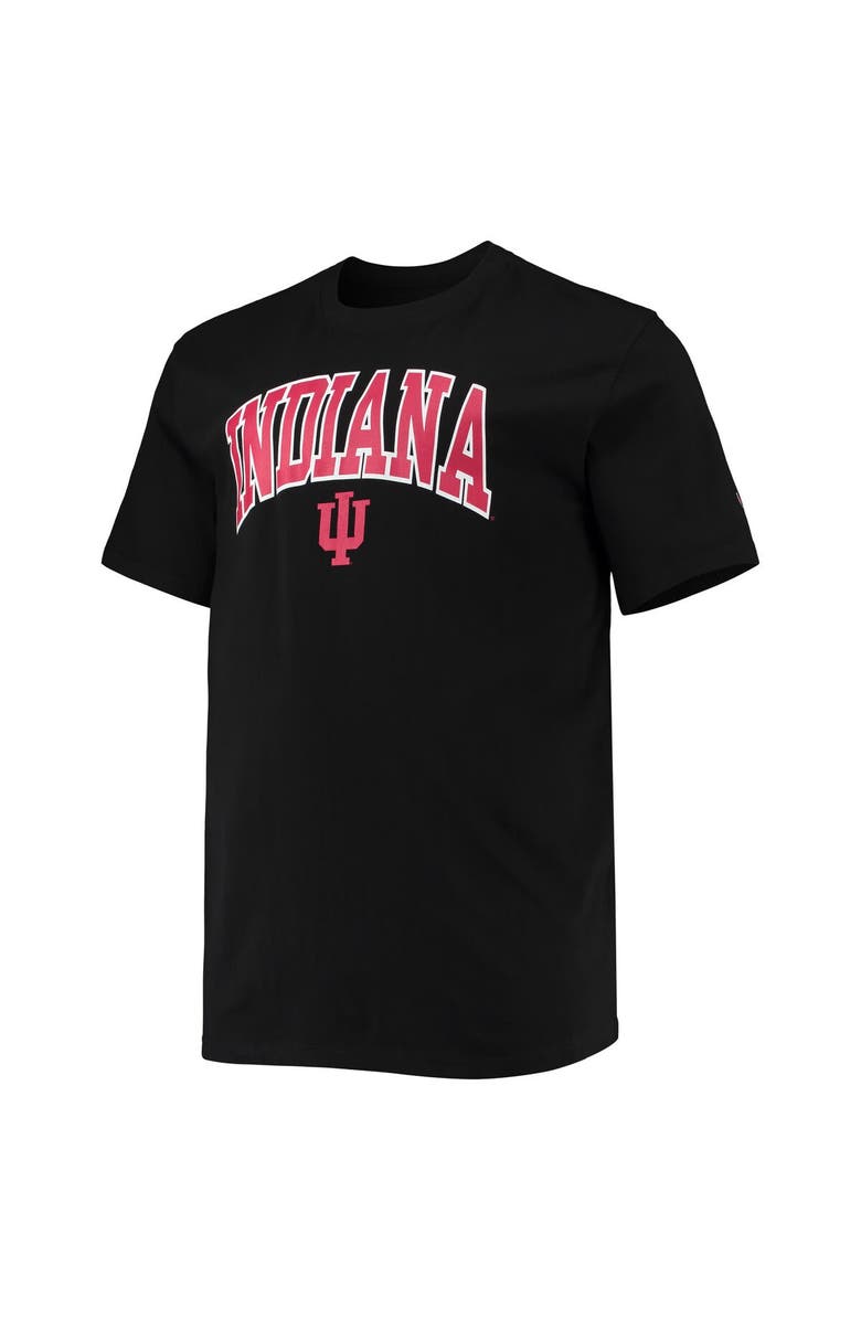 Champion Men's Champion Black Indiana Hoosiers Big & Tall Arch Over Wordmark T-Shirt, Alternate, color, 