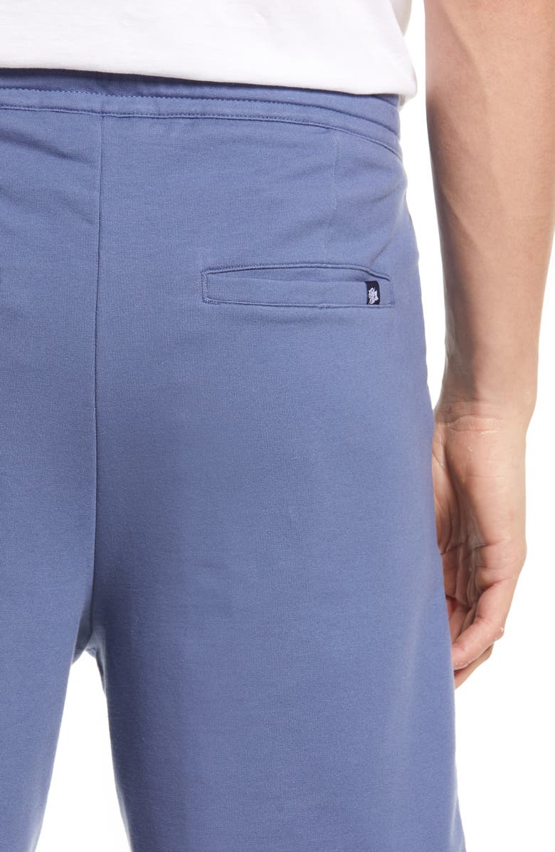 Stone Rose French Terry Shorts, Alternate, color, Blue