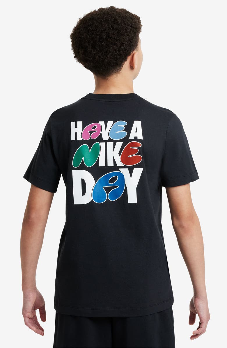 Nike Kids' Sportswear Cotton Graphic T-Shirt, Alternate, color,