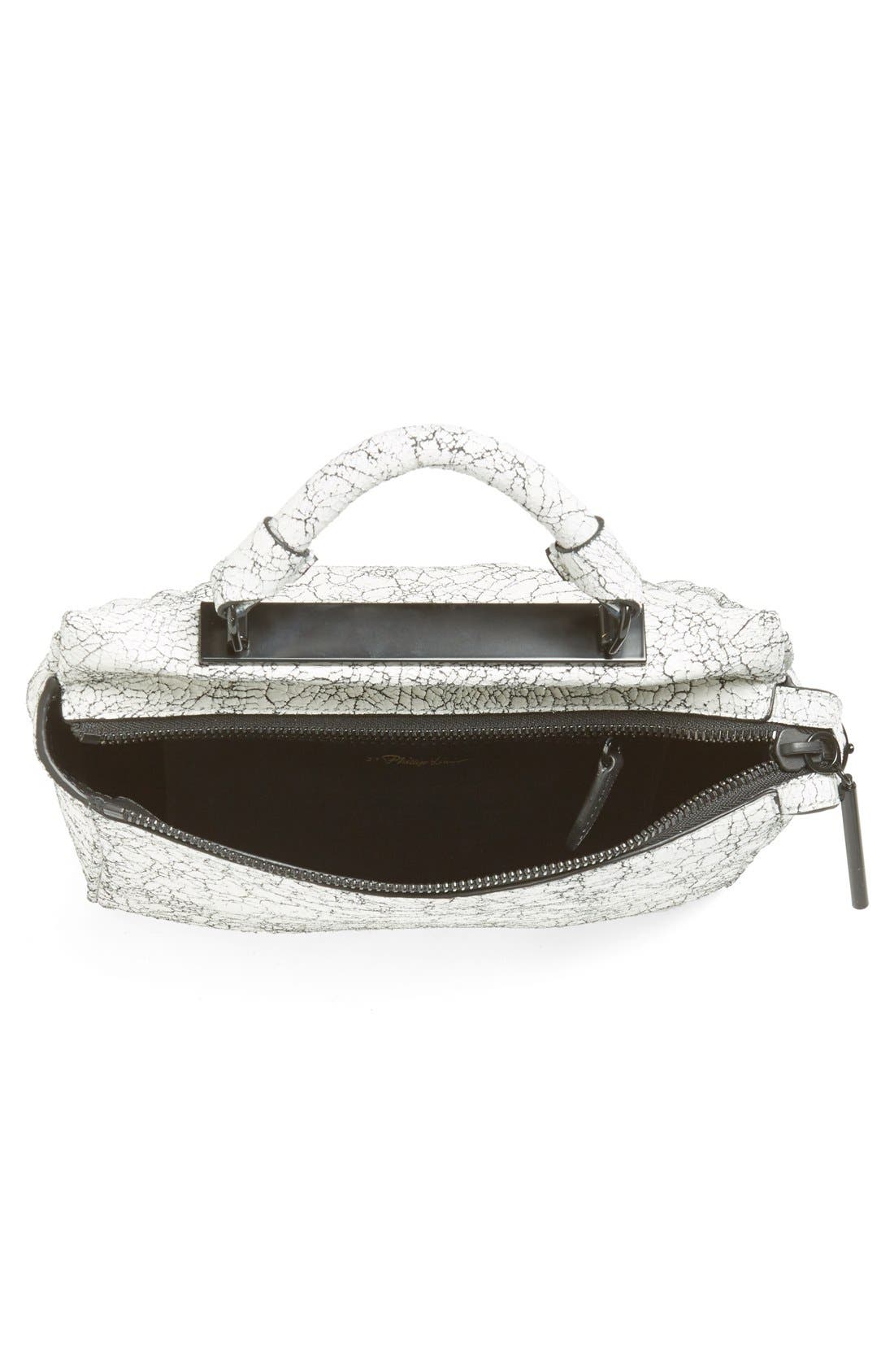 'Small Ryder' Satchel, Alternate, color, BLACK/ WHITE