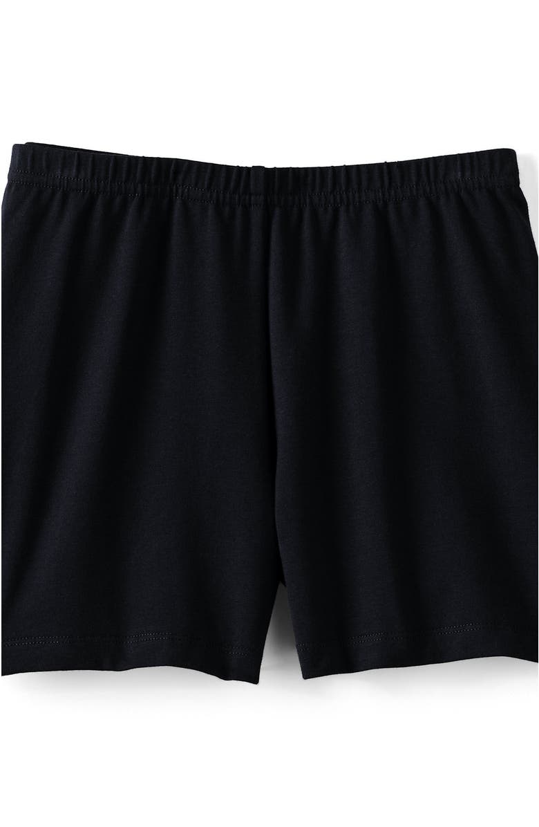Lands' End Girls Plus Tough Cotton Cartwheel Shorts, Main, color, Black