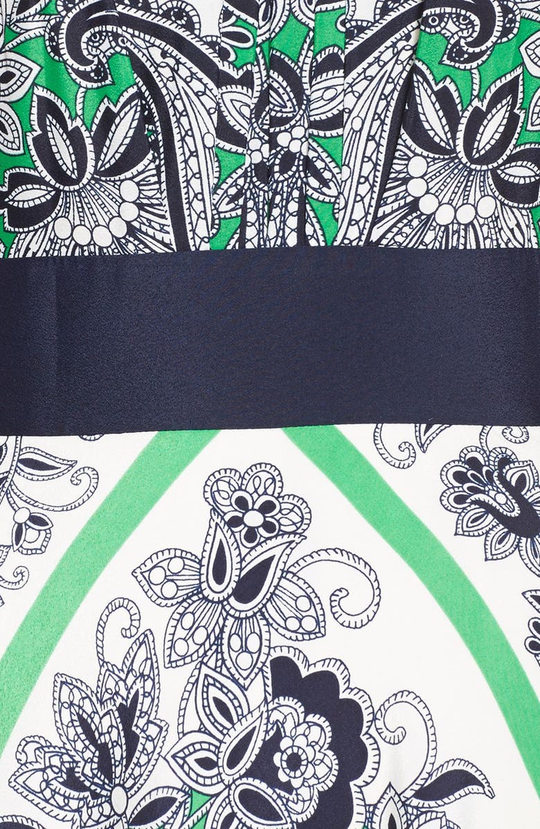 Eliza J Scarf Print Halter Maxi Dress, Alternate, color, 