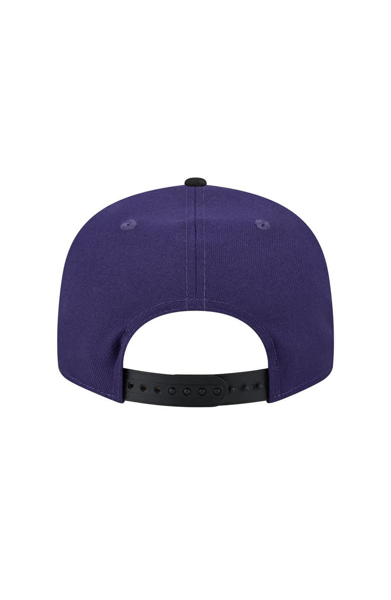 New Era Men's New Era Purple/Black Kansas State Wildcats Two-Tone 9FIFTY Snapback Hat, Alternate, color, 