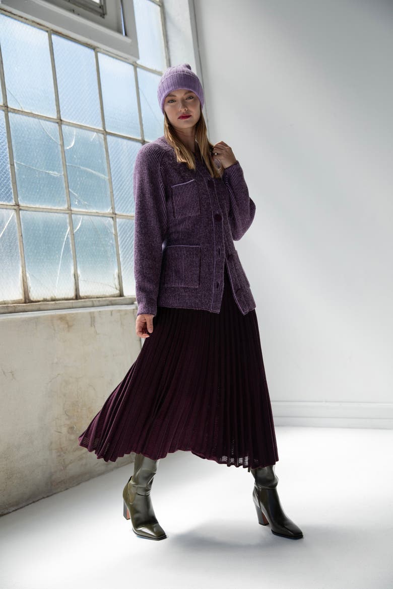 Soleil Skirt, Alternate, color, AUBERGINE
