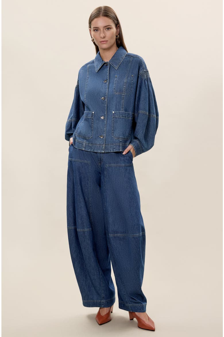 Edith Shirt Jacket, Alternate, color, Edith Indigo
