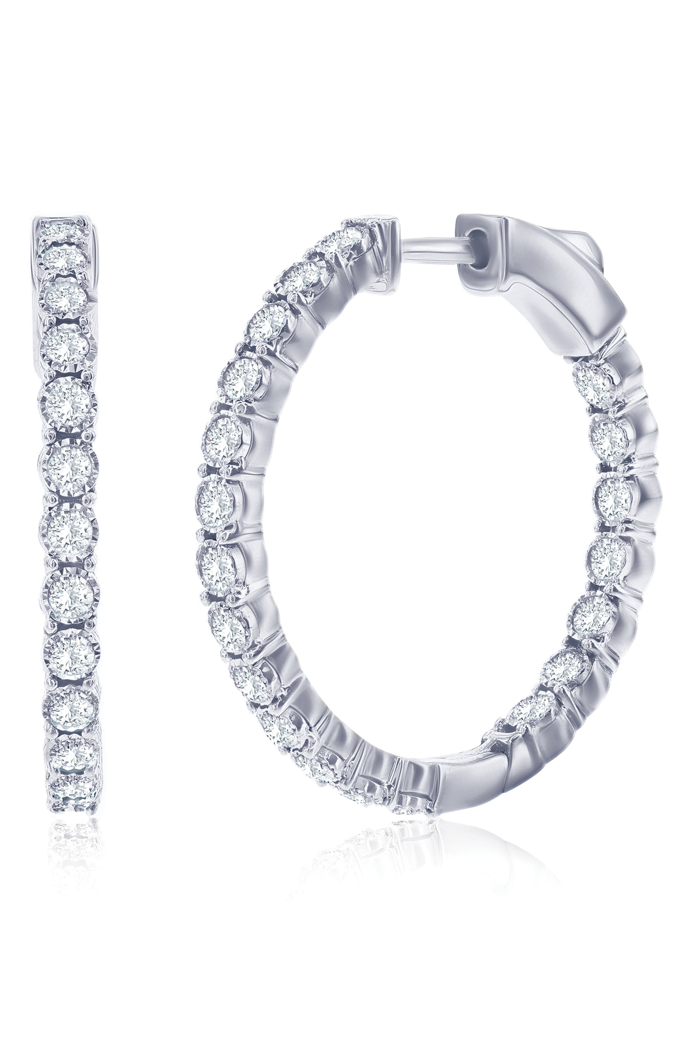 SIMONA Lab Grown Diamond Hoop Earrings
