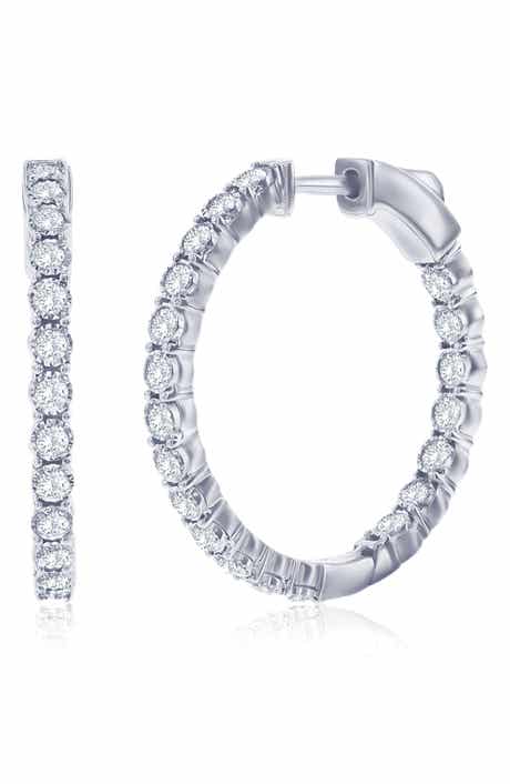 SIMONA Lab Grown Diamond Hoop Earrings