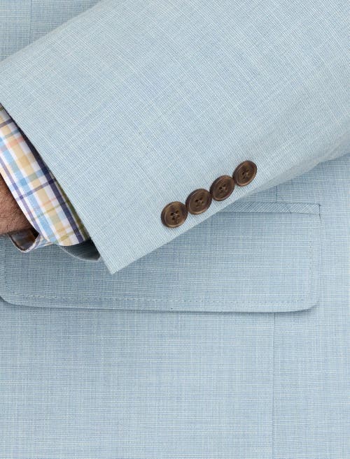 Oak Hill By Dxl Big & Tall Cross Hatch Jacket-relaxer Suit Jacket In Blue