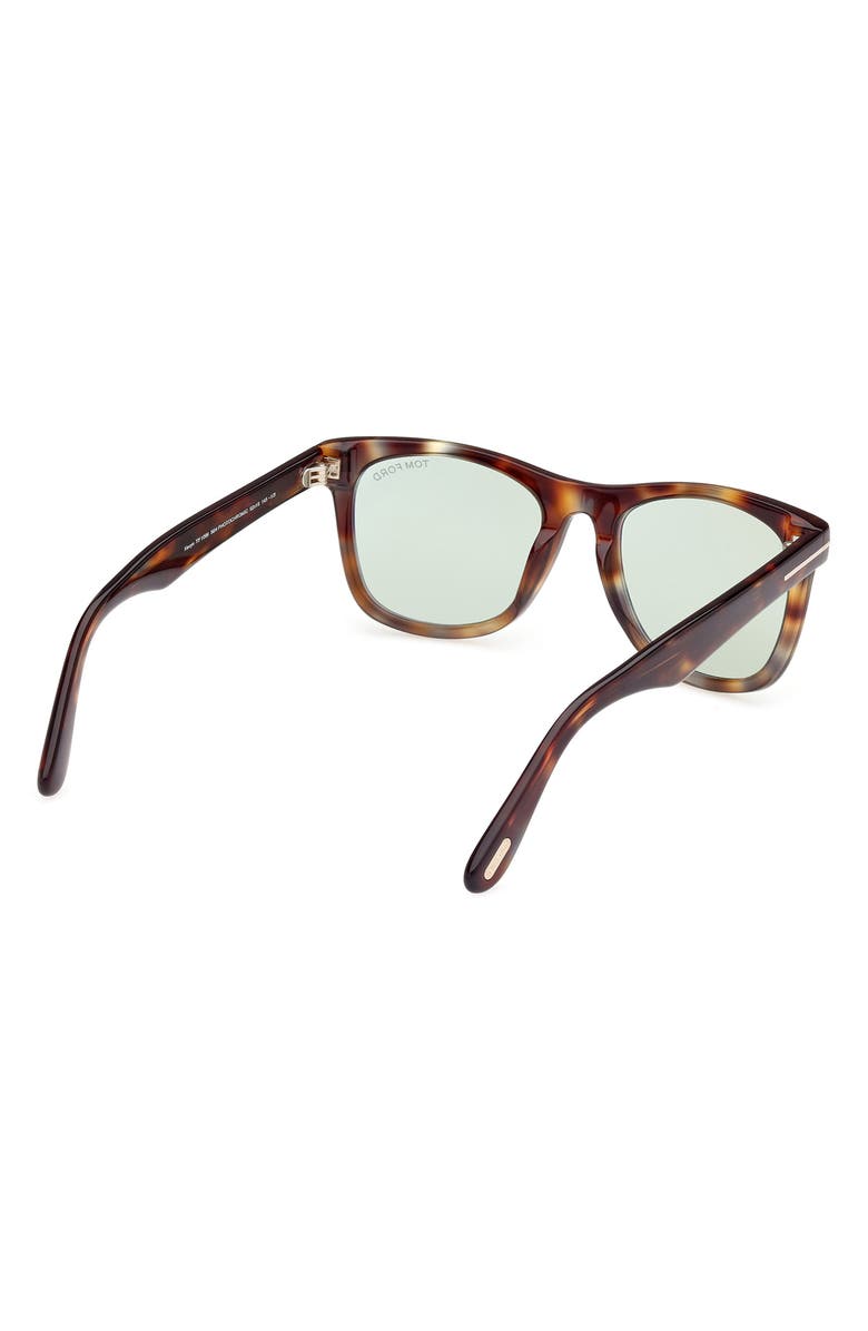TOM FORD Kevyn 52mm Square Sunglasses, Alternate, color, Vintage / Light Havana
