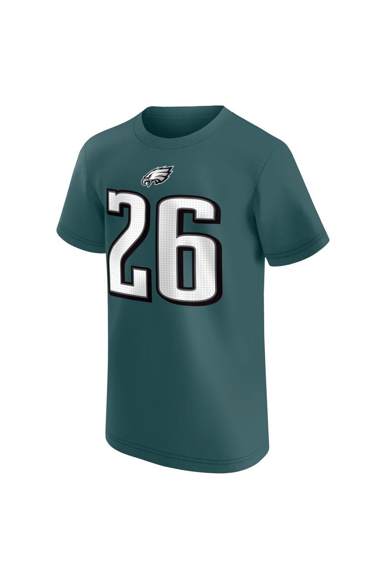 Youth Nike Saquon Barkley Midnight Green Philadelphia Eagles Player Name & Number T-Shirt, Alternate, color, Green