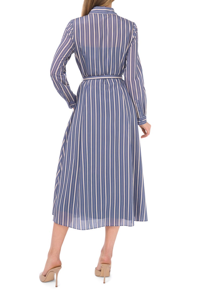 Stripe Long Sleeve Shirtdress, Alternate, color, SWIFT SEAS