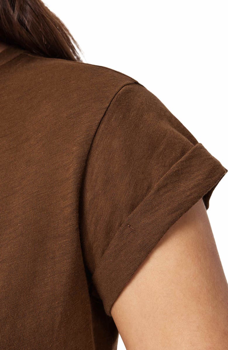 AllSaints Anna Cotton T-Shirt, Alternate, color, Cognac Brown