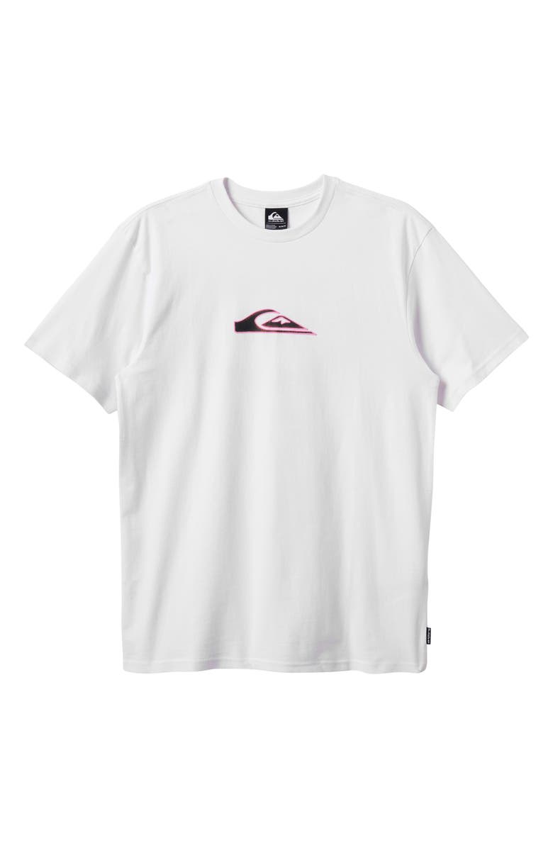 Quiksilver Oval Torch Moe Graphic T-Shirt, Main, color, White
