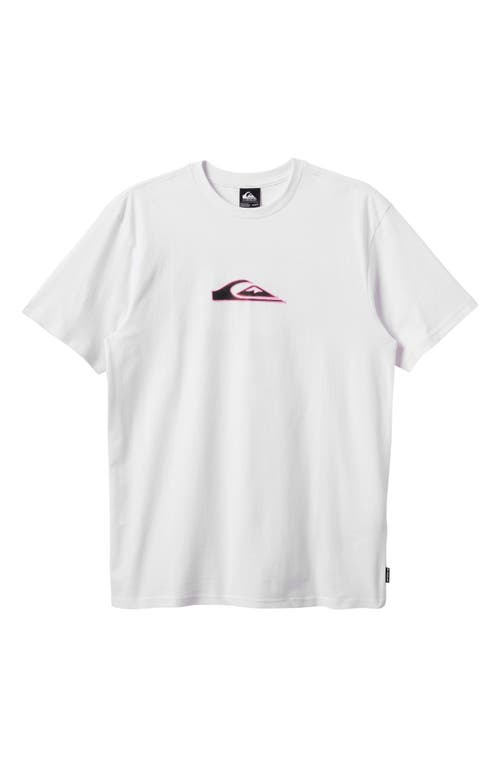 Quiksilver Oval Torch Moe Graphic T-shirt In White