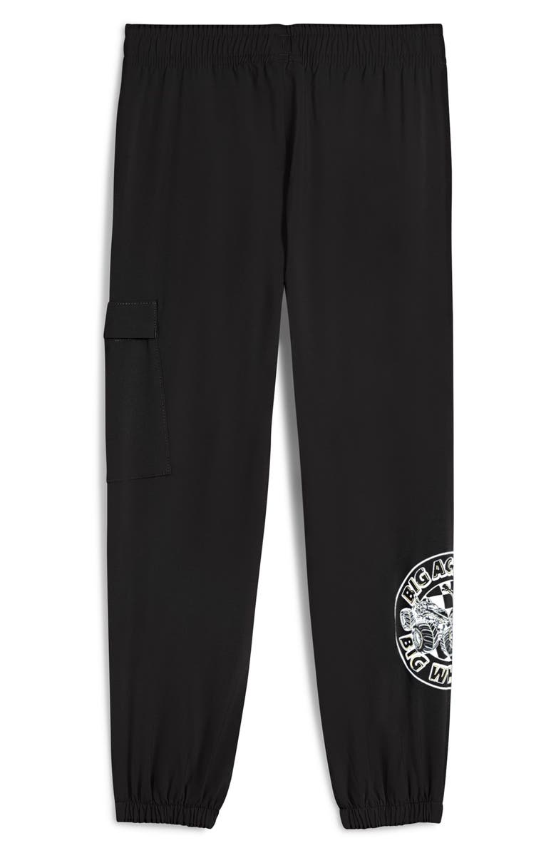 PUMA x Hot Wheels Kids' Relaxed Cargo Pants, Alternate, color, Puma Black