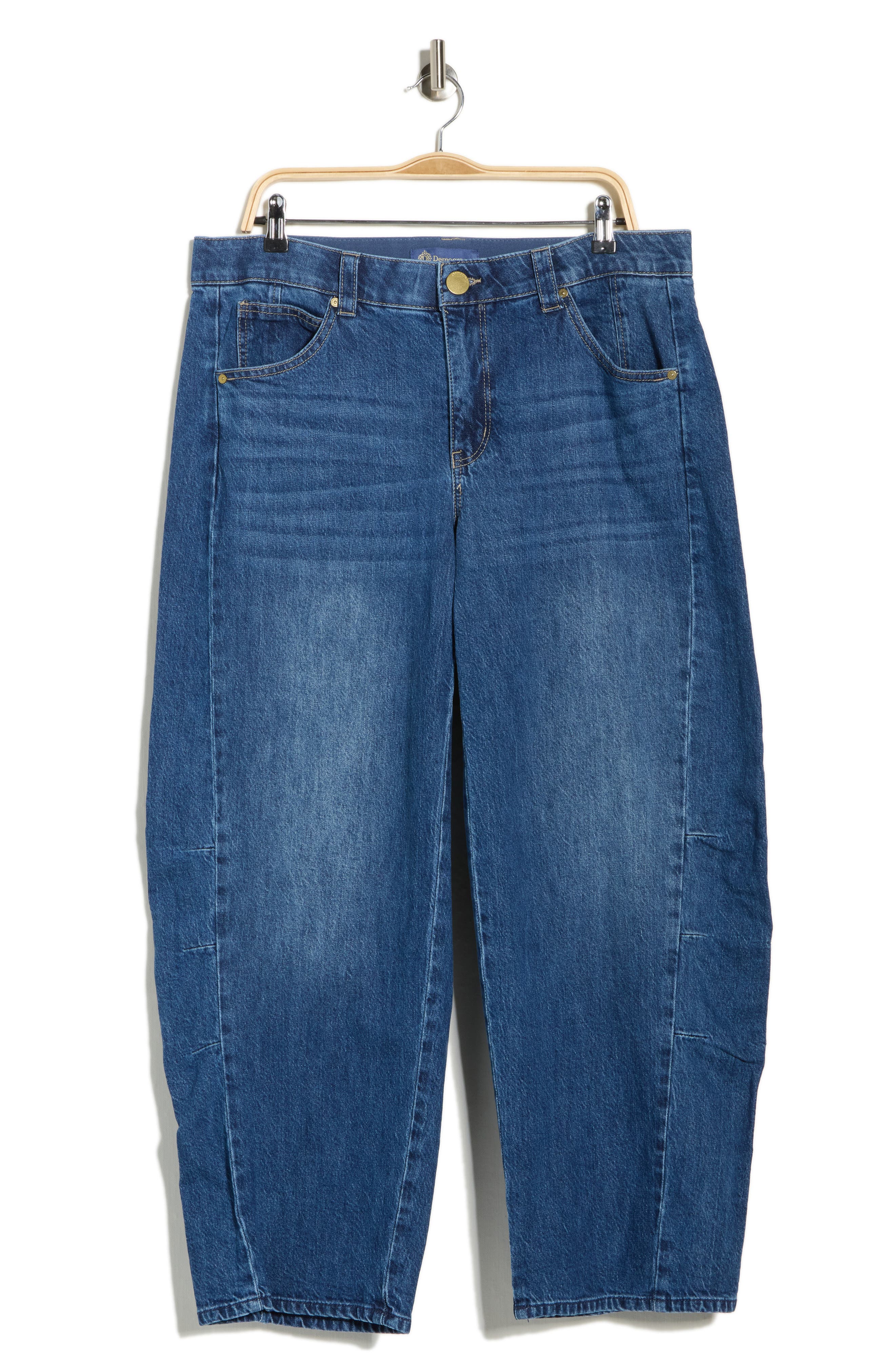 Democracy 'Ab'Solution High Waist Ankle Barely Barrel Jeans
