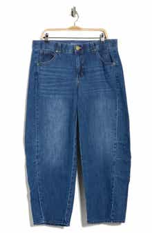 Democracy 'Ab'Solution High Waist Ankle Barely Barrel Jeans