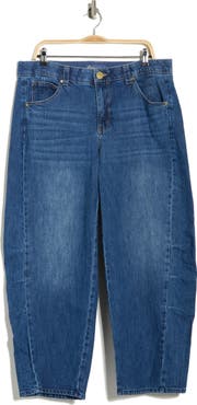 Democracy 'Ab'Solution High Waist Ankle Barely Barrel Jeans