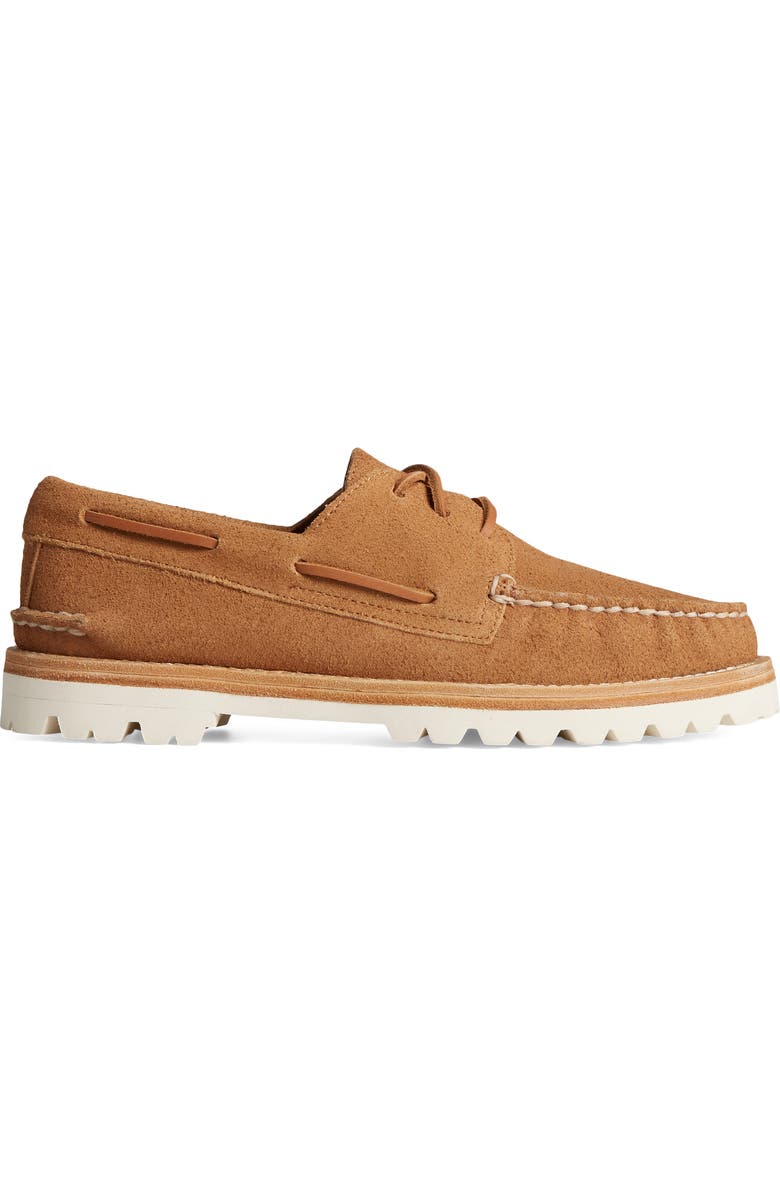 Sperry Authentic Original 3-Eye Lug Sole Boat Shoe, Alternate, color, Tan
