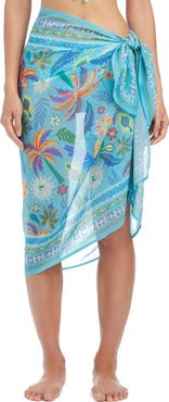 BLEU by Rod Beattie Tropical Paisley Cover-Up Pareo