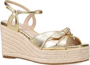 Pelle Moda Elbie Espadrille Ankle Strap Platform Wedge Sandal
