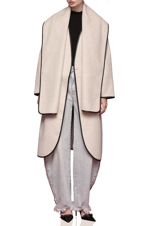 Cocoon Scarf Coat