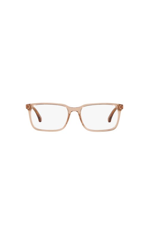 Brooks Brothers 54mm Rectangle Optical Glasses In Gold